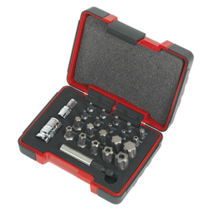 Sealey AK6226 Premier TRX-P* & TRX-TS* Security Bit Set 1/4" & 3/8"Sq Drive 23pc - additional view 2