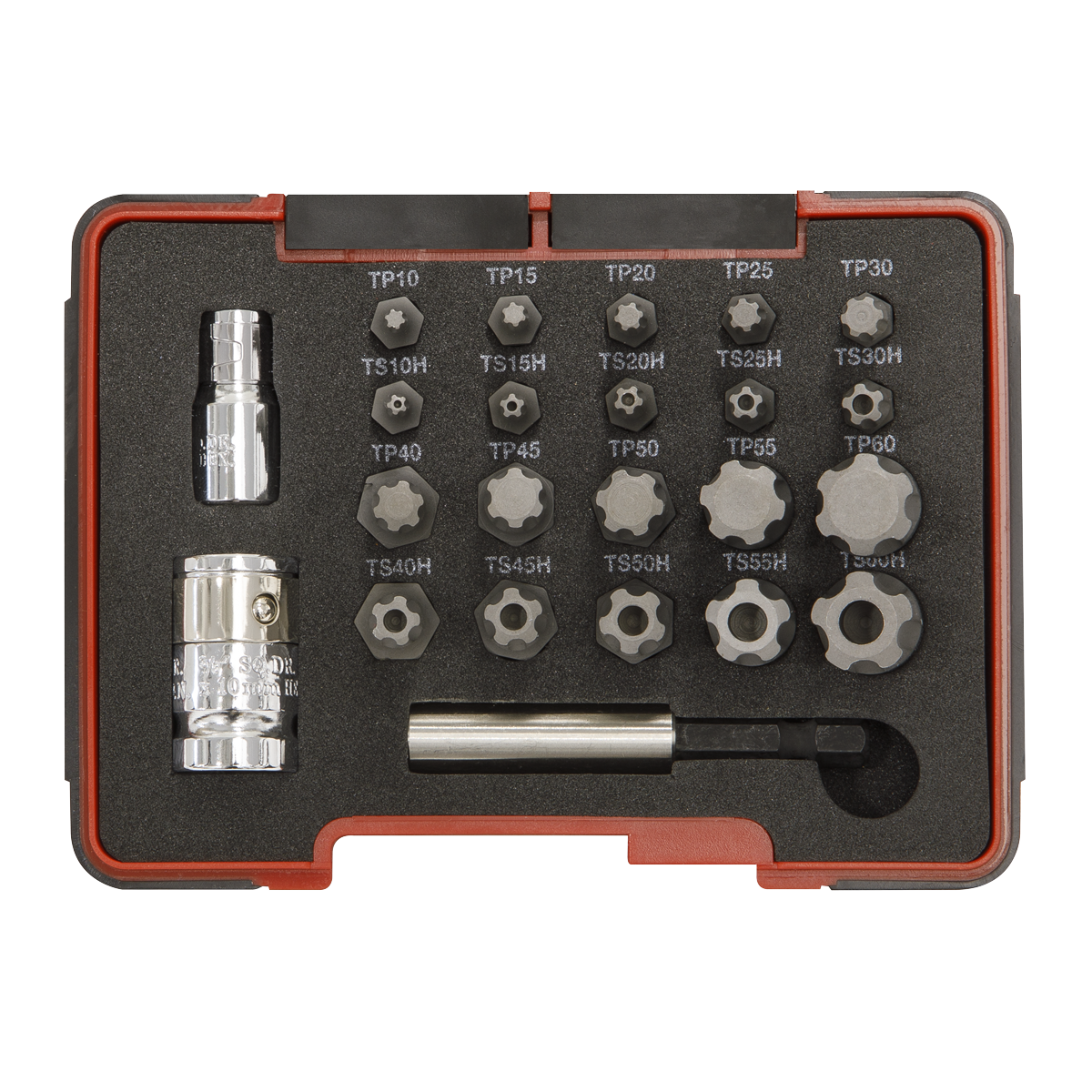 Sealey AK6226 Premier TRX-P* & TRX-TS* Security Bit Set 1/4" & 3/8"Sq Drive 23pc - additional view 3
