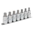 Sealey AK6234 Premier Ribe Socket Bit Set 1/2"Sq Drive 55mm 7pc