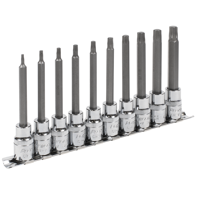Sealey AK6236 Premier TRX-Star* Socket Bit Set 3/8"Sq Drive 95mm 10pc