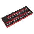 Sealey AK6243 Premier TRX-Star*/Hex/Spline Socket Bit Set 3/8"Sq Drive 22pc