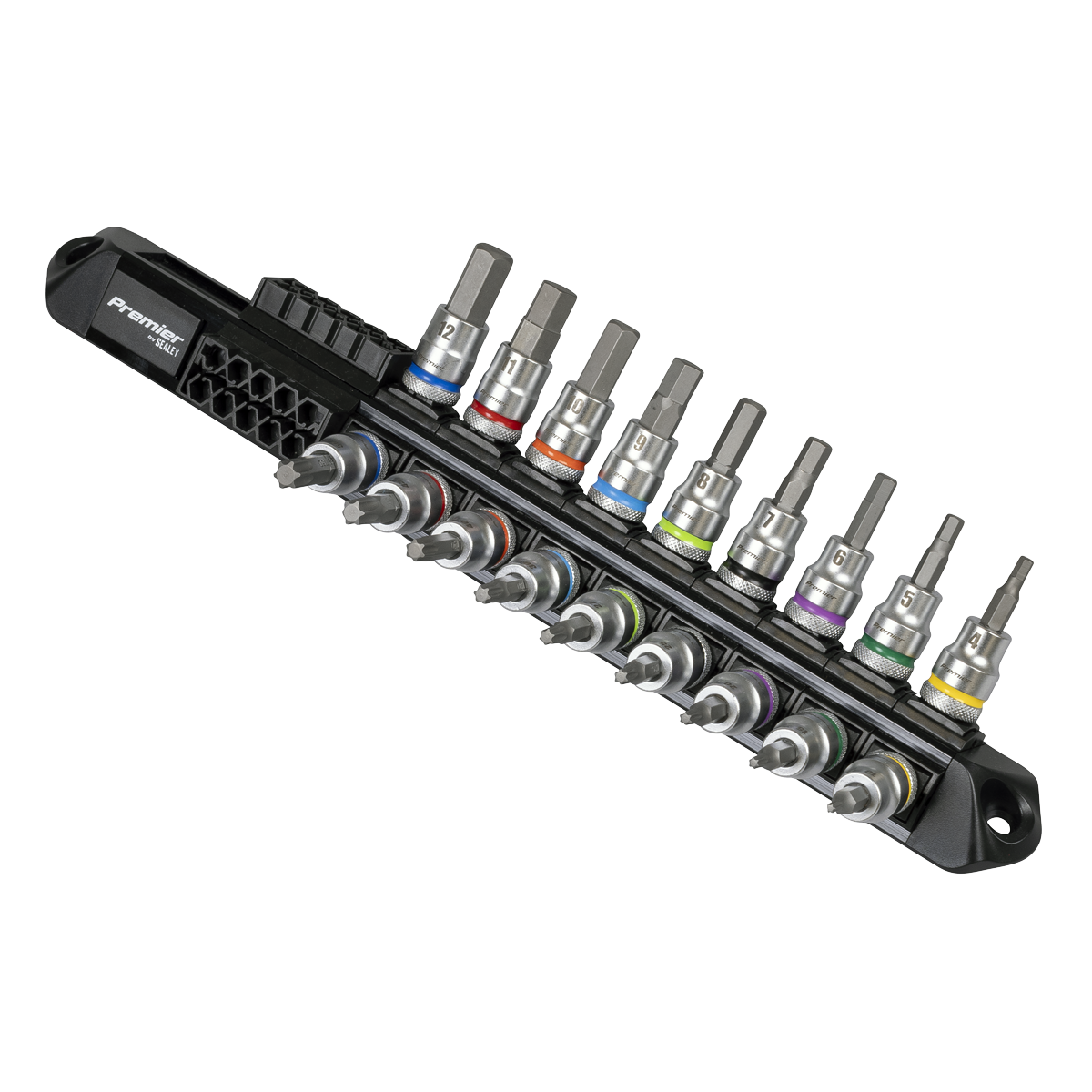 Sealey AK6252 Premier Platinum Series Hex & TRX-Star* Socket Bit Set 3/8"Sq Drive 18pc - additional view 6