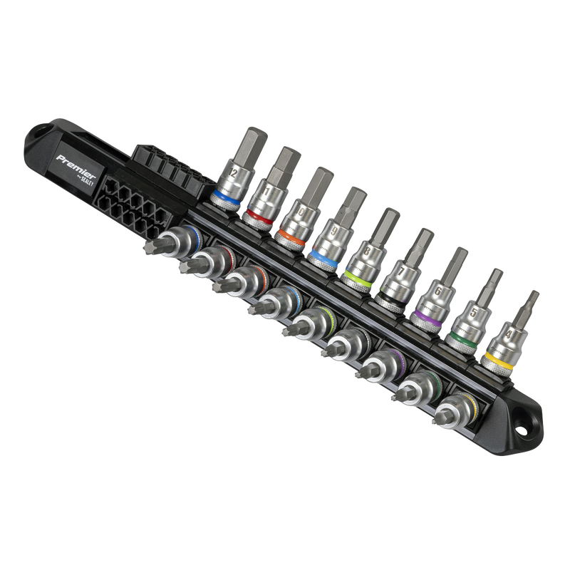 Sealey AK6252 Premier Platinum Series Hex & TRX-Star* Socket Bit Set 3/8"Sq Drive 18pc - additional view 6