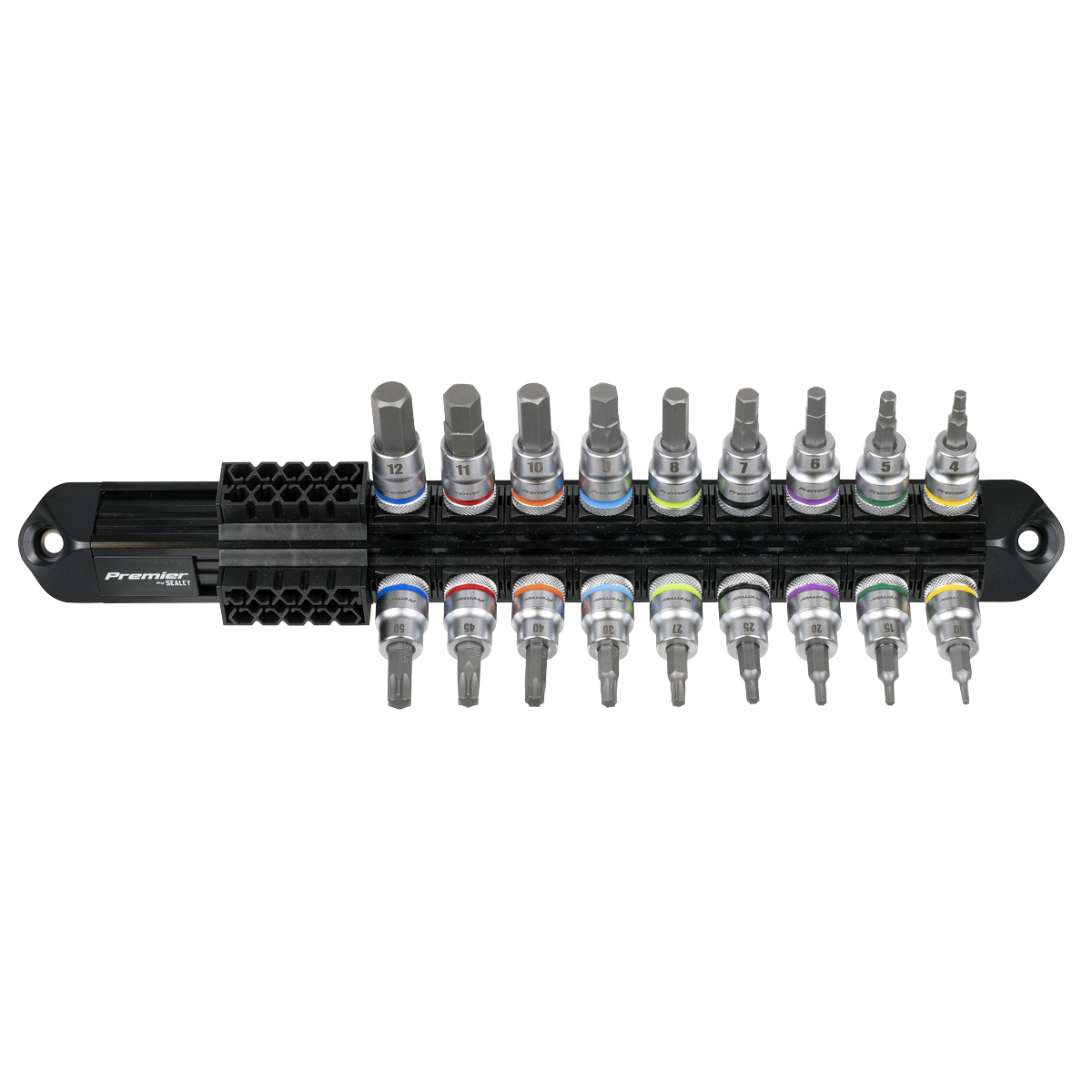Sealey AK6252 Premier Platinum Series Hex & TRX-Star* Socket Bit Set 3/8"Sq Drive 18pc - additional view 8