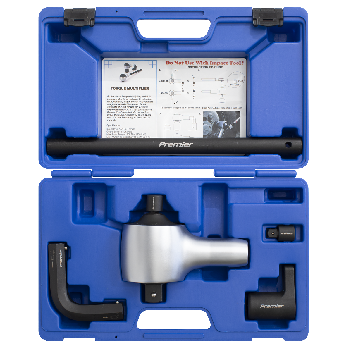 Sealey AK6291 Premier Torque Multiplier Set 1/2"-1"Sq Drive 7pc - additional view 2