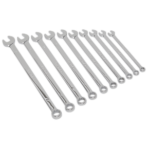 Sealey AK6310 Premier Extra-Long Combination Spanner Set 10pc