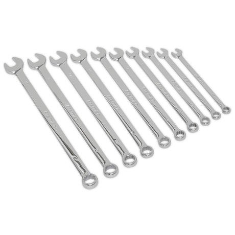 Sealey AK6310 Premier Extra-Long Combination Spanner Set 10pc