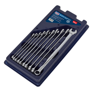 Sealey AK6310 Premier Extra-Long Combination Spanner Set 10pc - additional view 6