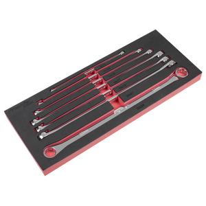 Sealey AK6311 Extra-Long Double End Ring Spanner Set 7pc