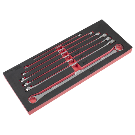 Sealey AK6311 Extra-Long Double End Ring Spanner Set 7pc