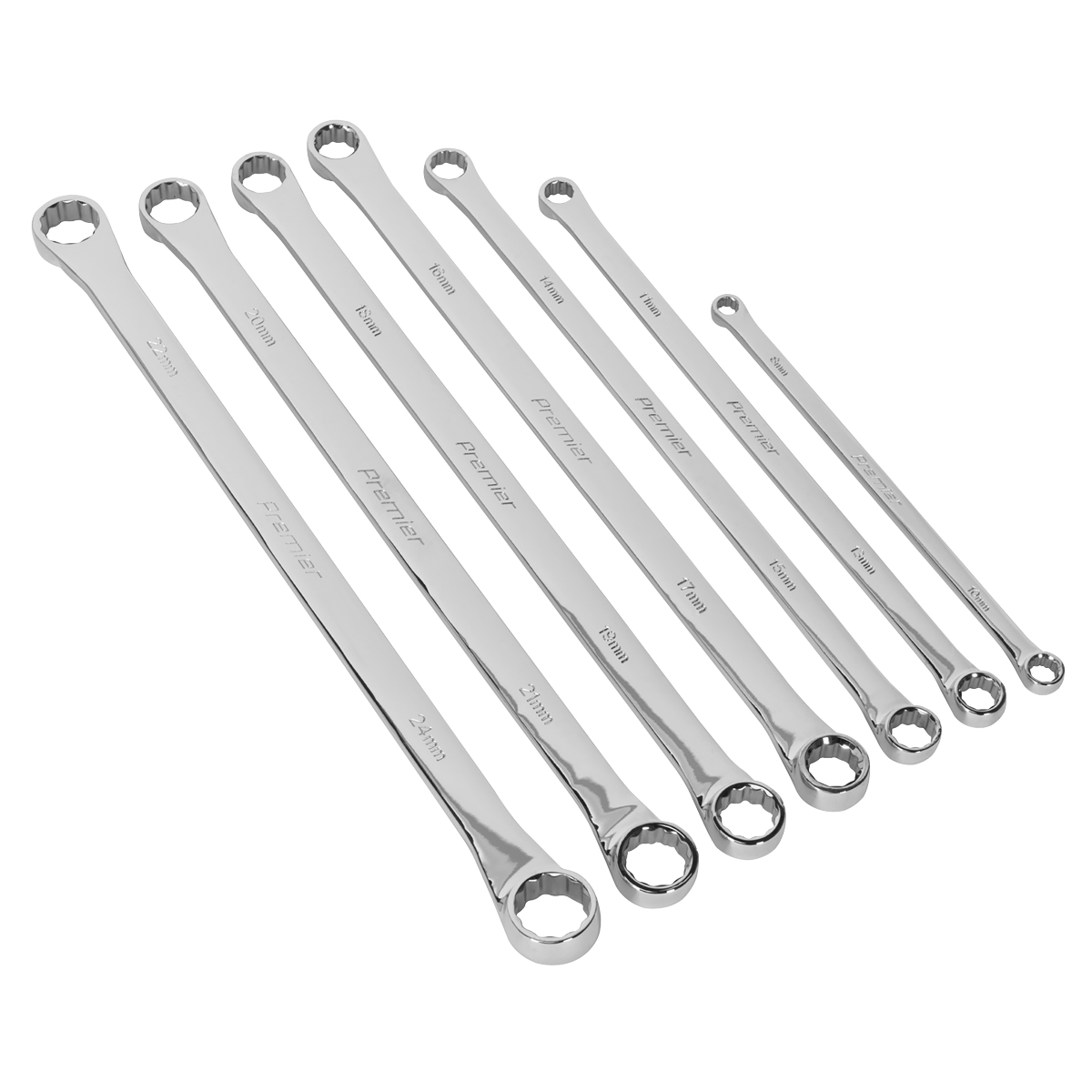 Sealey AK6311 Extra-Long Double End Ring Spanner Set 7pc - additional view 4