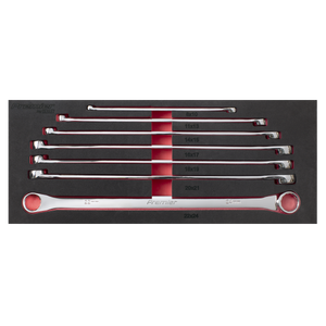 Sealey AK6311 Extra-Long Double End Ring Spanner Set 7pc - additional view 3