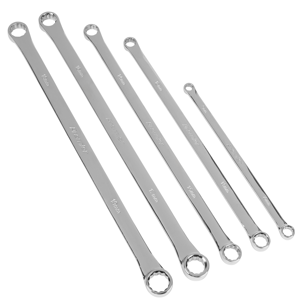 Sealey AK63110 Premier Extra-Long Double End Ring Spanner Set in EVA Foam Tray 5pc - additional view 6
