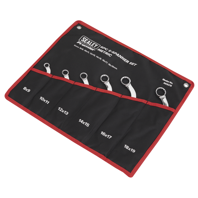 Sealey AK6315 Premier S-Spanner Set 6pc - additional view 7