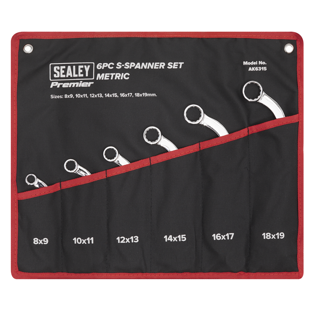 Sealey AK6315 Premier S-Spanner Set 6pc - additional view 8