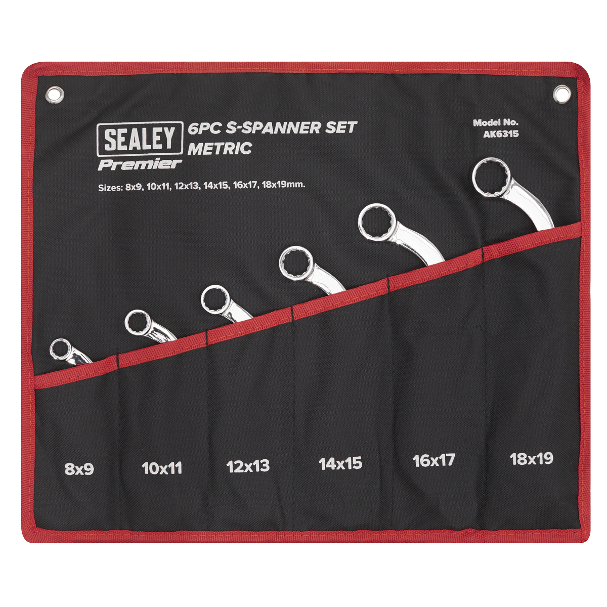 Sealey AK6315 Premier S-Spanner Set 6pc - additional view 8