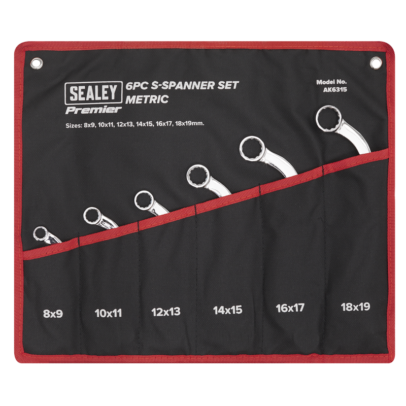 Sealey AK6315 Premier S-Spanner Set 6pc - additional view 8