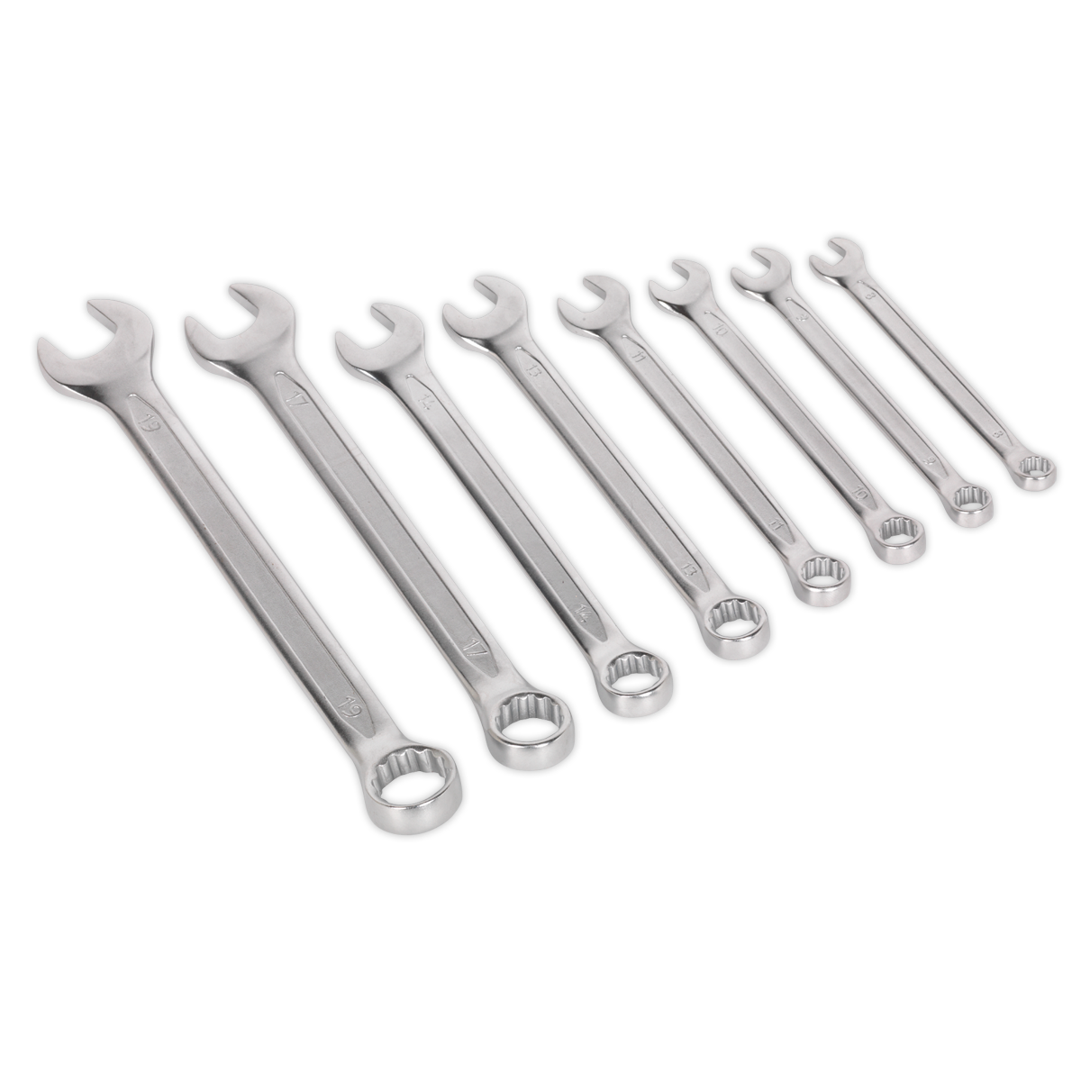 Sealey AK63252 Premier Combination Spanner Set 8pc