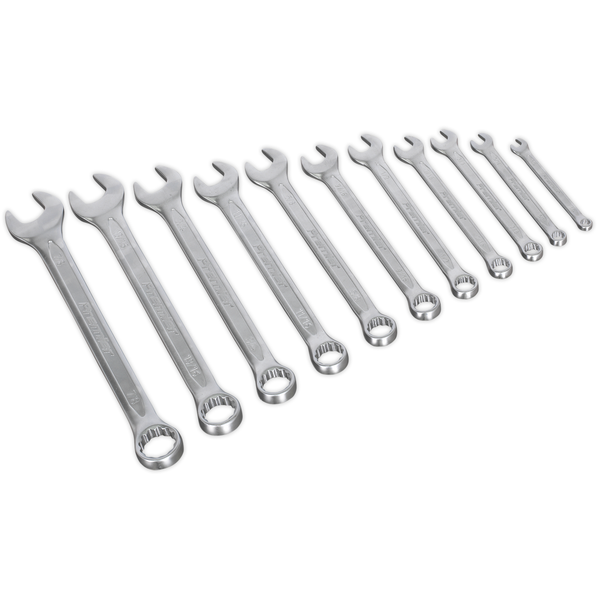 Sealey AK63254 Premier Imperial Combination Spanner Set 11pc - additional view 7