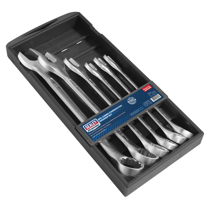 Sealey AK63259 Premier Jumbo Combination Spanner Set 6pc - additional view 2