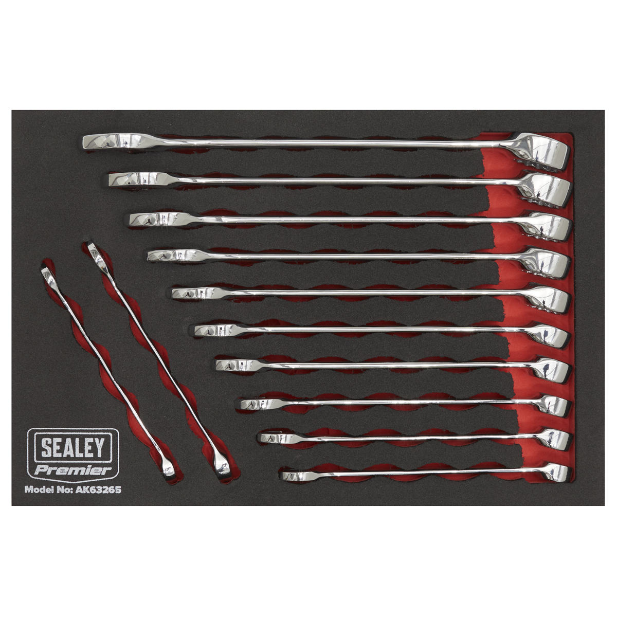Sealey AK63265 Premier Combination Spanner Set 12pc - additional view 3