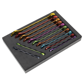 Sealey AK63267 Premier Multi-Coloured Combination Spanner Set 12pc