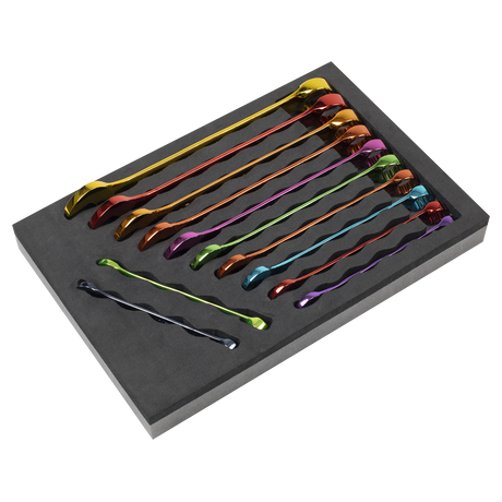 Sealey AK63267 Premier Multi-Coloured Combination Spanner Set 12pc