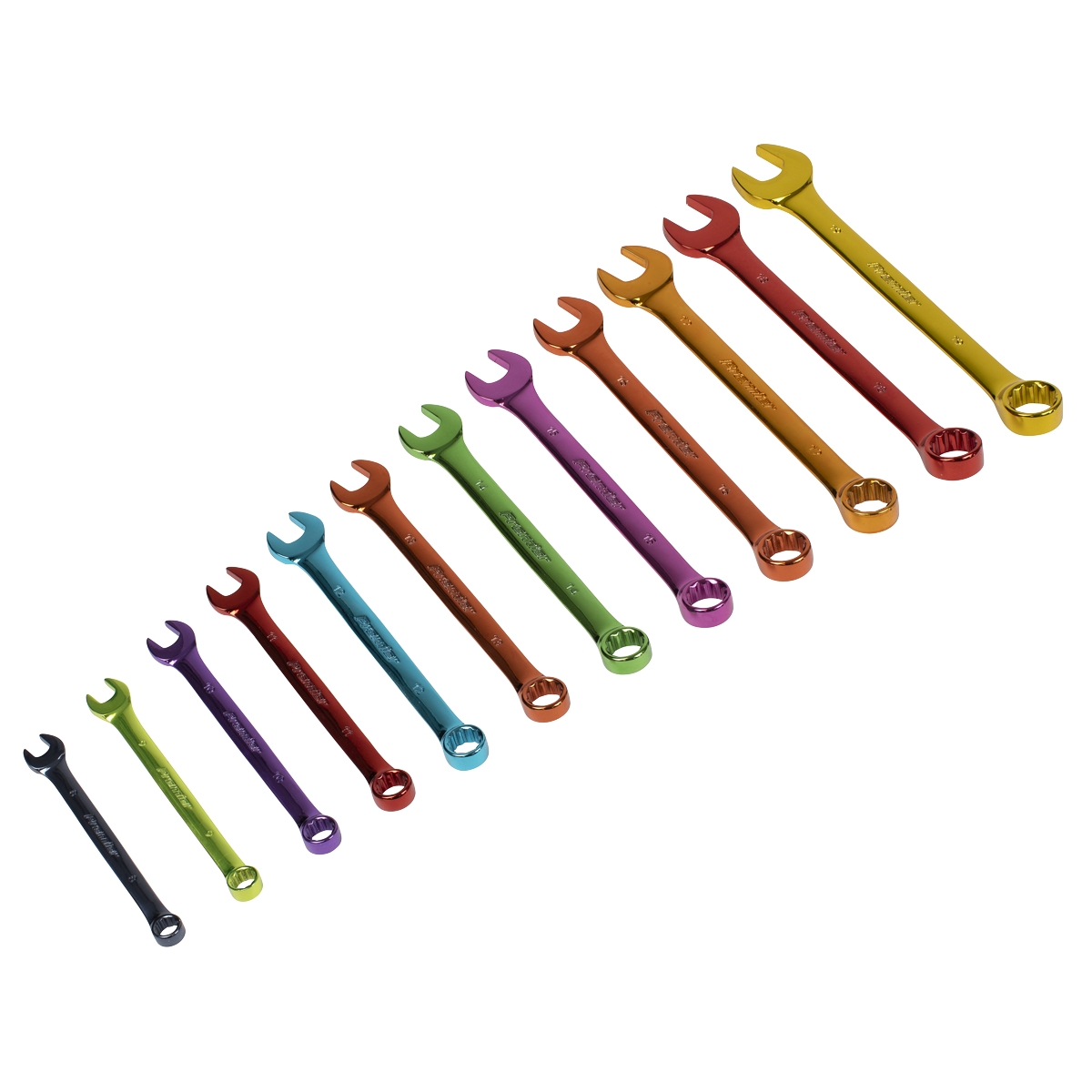 Sealey AK63267 Premier Multi-Coloured Combination Spanner Set 12pc - additional view 5