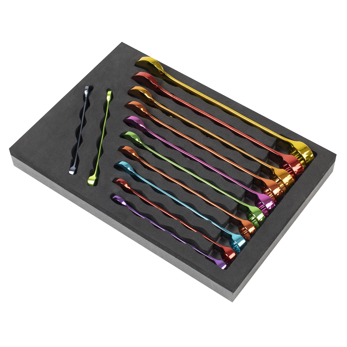 Sealey AK63267 Premier Multi-Coloured Combination Spanner Set 12pc - additional view 3
