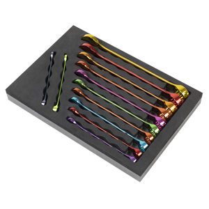 Sealey AK63267 Premier Multi-Coloured Combination Spanner Set 12pc - additional view 3