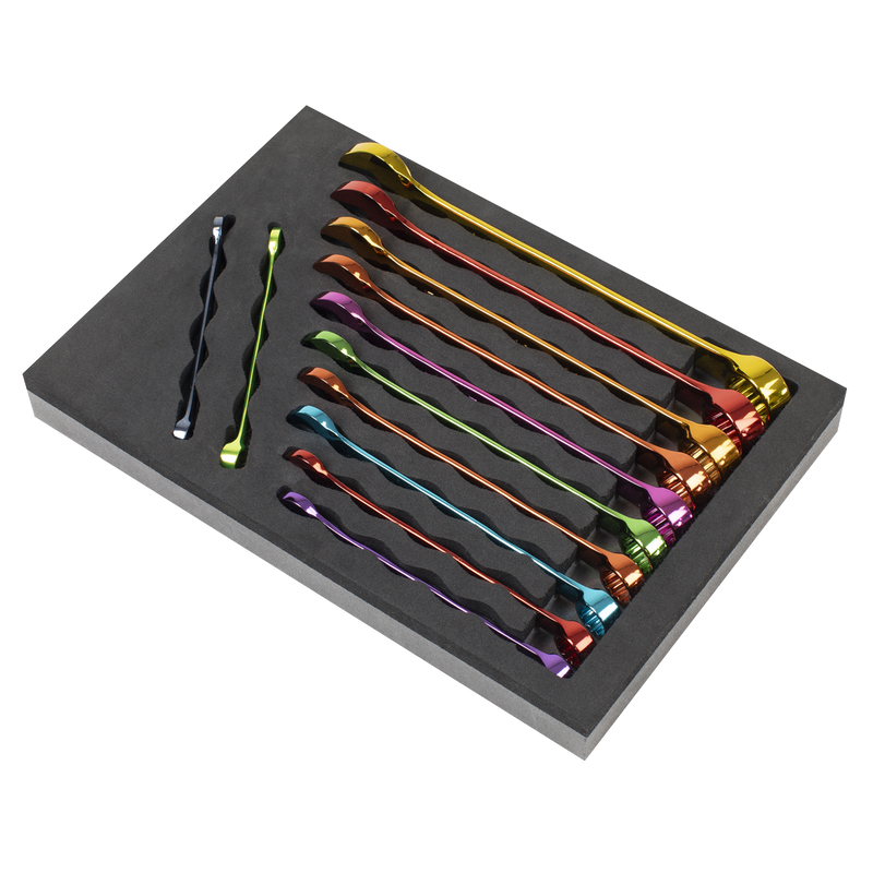 Sealey AK63267 Premier Multi-Coloured Combination Spanner Set 12pc - additional view 3