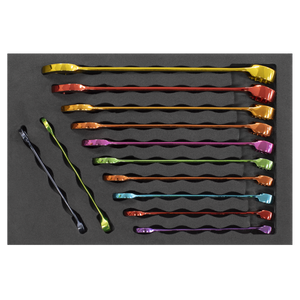 Sealey AK63267 Premier Multi-Coloured Combination Spanner Set 12pc - additional view 4
