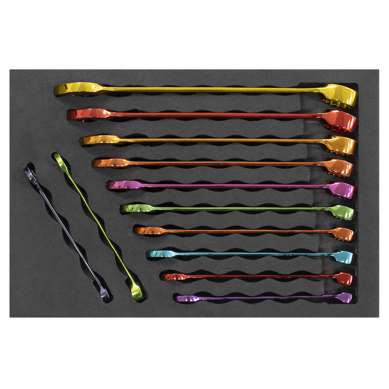 Sealey AK63267 Premier Multi-Coloured Combination Spanner Set 12pc - additional view 4