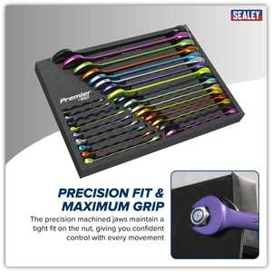Sealey AK63268 Premier Multi-Coloured Combination Spanner Set 25pc - additional view 6