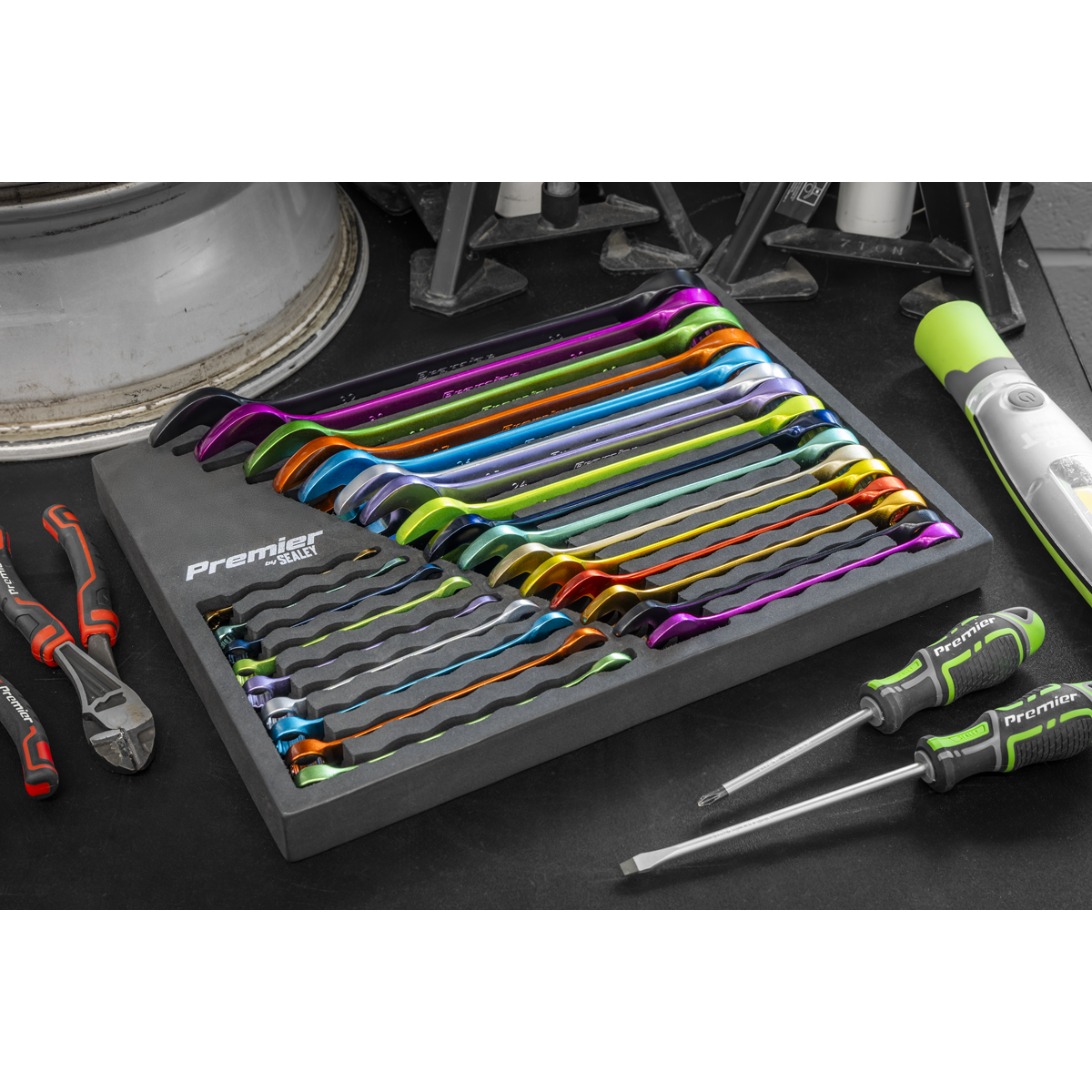Sealey AK63268 Premier Multi-Coloured Combination Spanner Set 25pc - additional view 11
