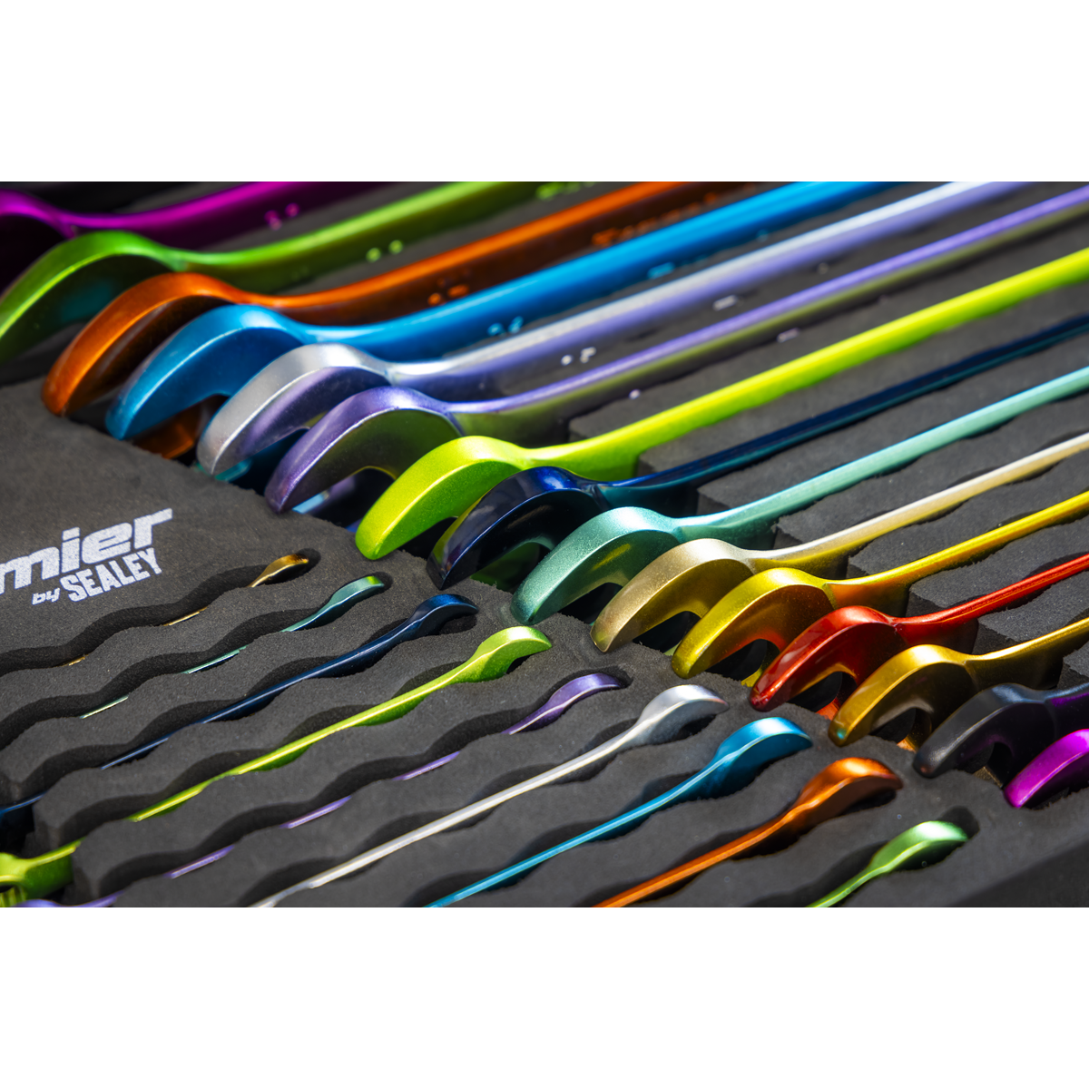 Sealey AK63268 Premier Multi-Coloured Combination Spanner Set 25pc - additional view 12