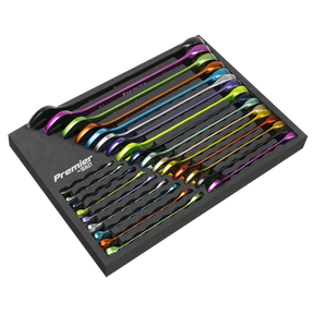 Sealey AK63268 Premier Multi-Coloured Combination Spanner Set 25pc