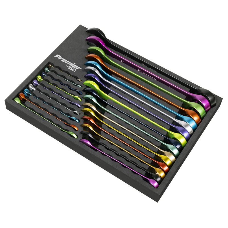 Sealey AK63268 Premier Multi-Coloured Combination Spanner Set 25pc - additional view 7