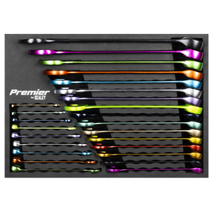Sealey AK63268 Premier Multi-Coloured Combination Spanner Set 25pc - additional view 2