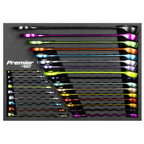 Sealey AK63268 Premier Multi-Coloured Combination Spanner Set 25pc - additional view 2
