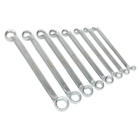 Sealey AK6327 Premier Offset Double End Ring Spanner Set 8pc