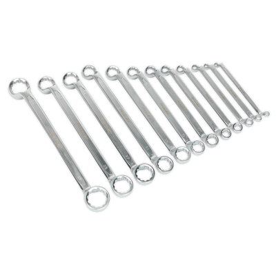 Sealey AK6328 Premier Offset Double End Ring Spanner Set 12pc
