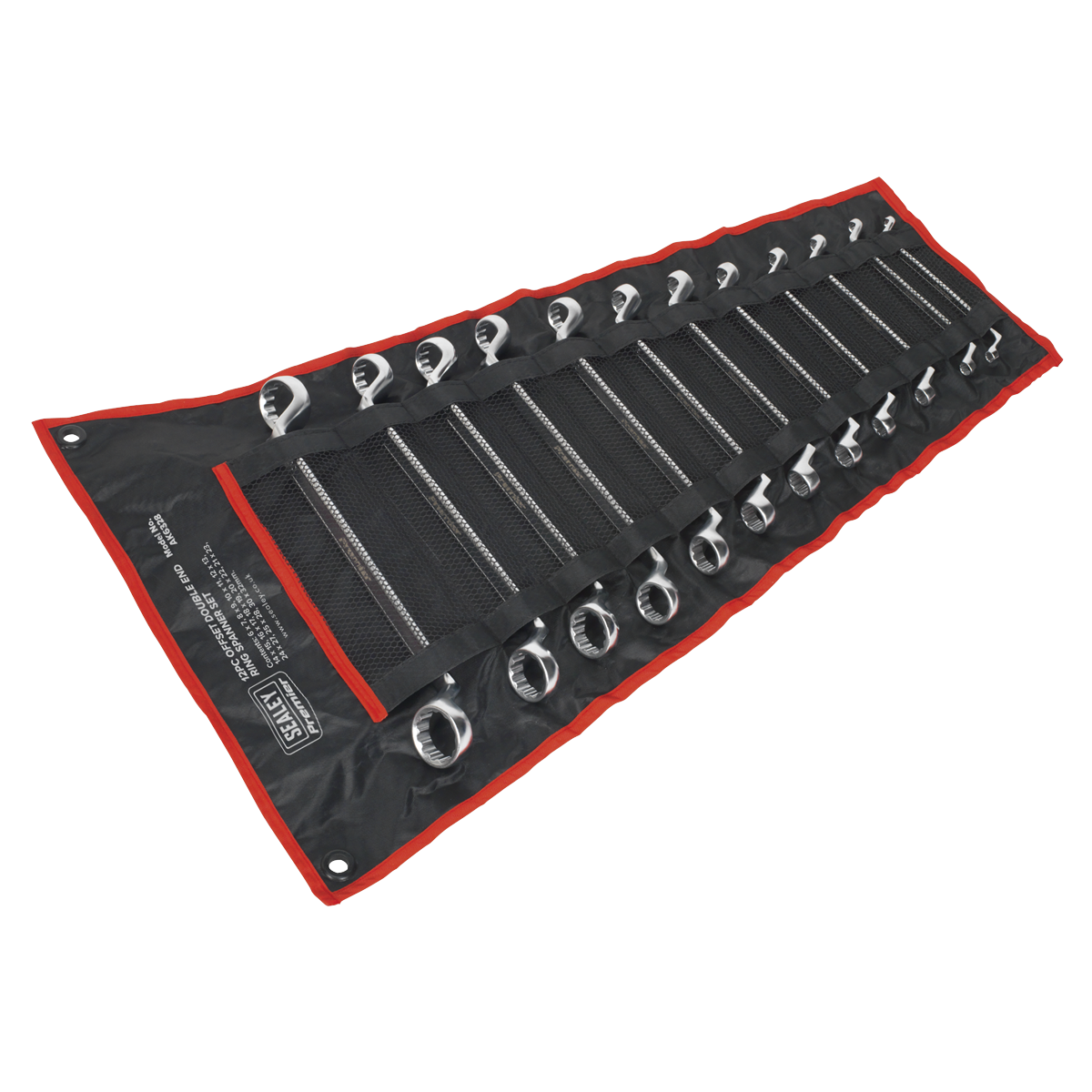 Sealey AK6328 Premier Offset Double End Ring Spanner Set 12pc - additional view 2