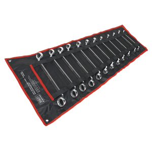 Sealey AK6328 Premier Offset Double End Ring Spanner Set 12pc - additional view 2