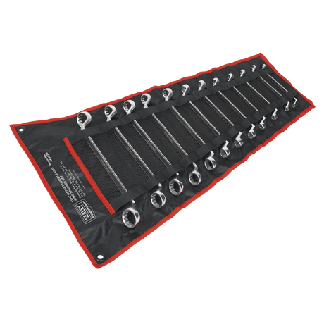 Sealey AK6328 Premier Offset Double End Ring Spanner Set 12pc - additional view 2