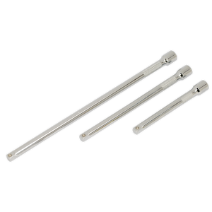 Sealey AK6330 Premier Extension Bar Set 1/4"Sq Drive 3pc