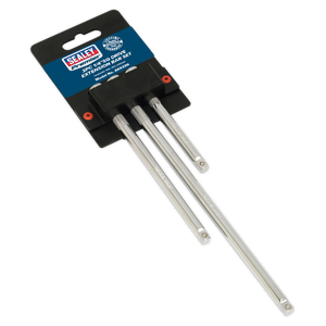 Sealey AK6330 Premier Extension Bar Set 1/4"Sq Drive 3pc - additional view 3
