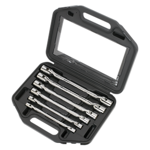Sealey AK635 Premier Double Flexi-Head Socket Spanner Set 6pc - additional view 6