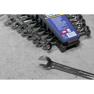 Sealey AK63914 Premier Extra-Long Combination Ratchet Spanner Set 10pc - additional view 5