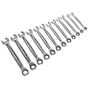 Sealey AK63922 Premier Platinum Combination Ratchet Spanner Set 12pc